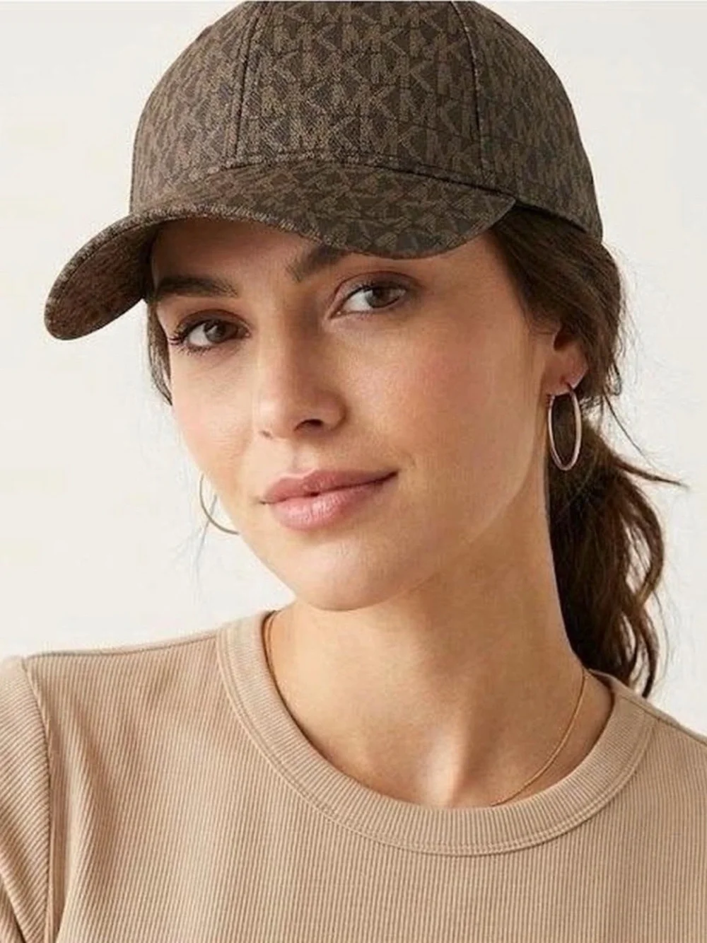 NWT Michael Kors signature logo adjustable baseball hat